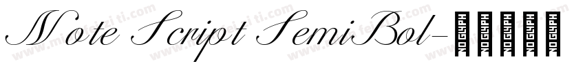 Note Script SemiBol字体转换